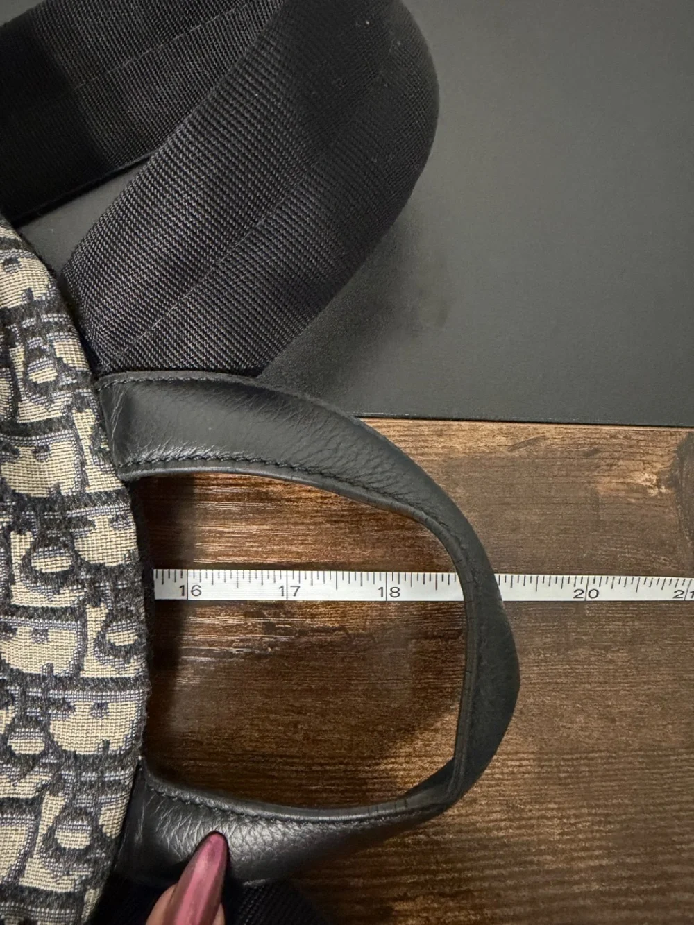 Dior Rider Backpack in Blue Oblique Canvas (MSRP $2900)